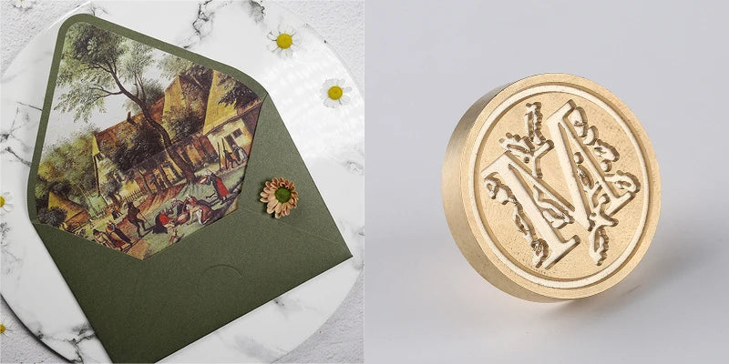 Avocado Green Stationary Envelopes