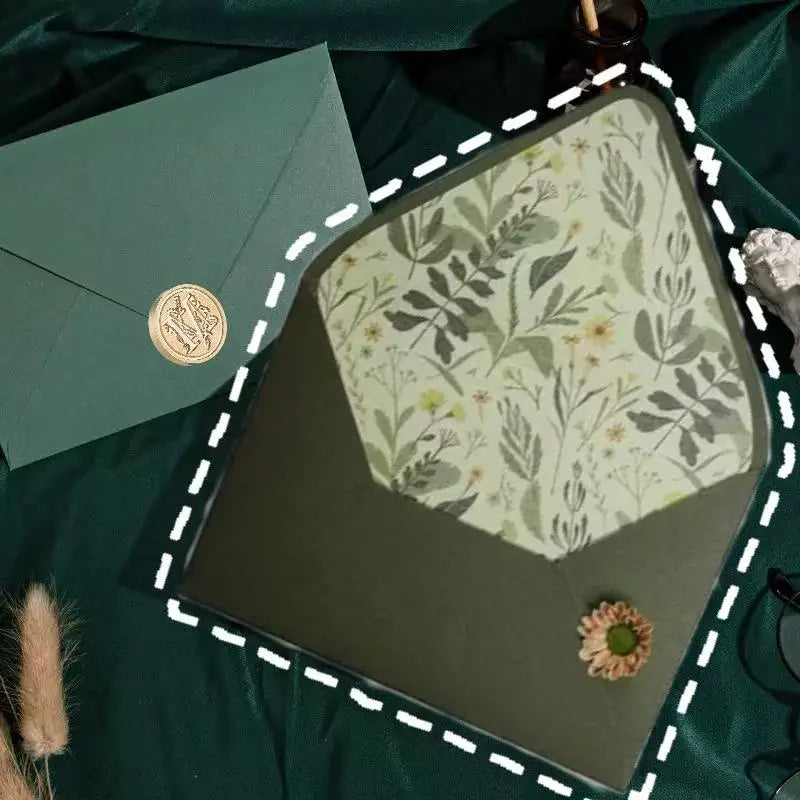 Avocado Green Stationary Envelopes