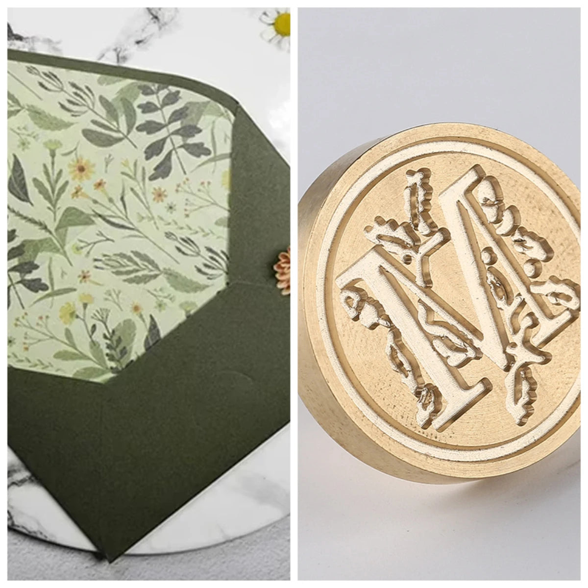 Avocado Green Stationary Envelopes