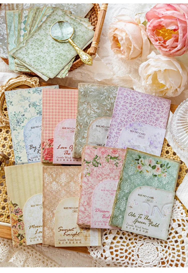 Gentle Wind Series Scrapbooking Paper Set