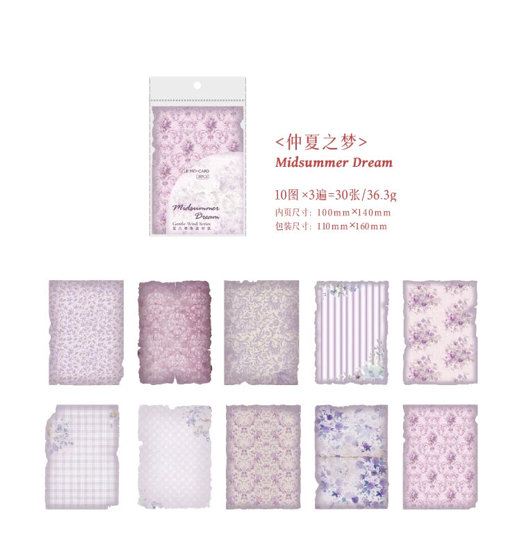 Gentle Wind Series Scrapbooking Paper Set